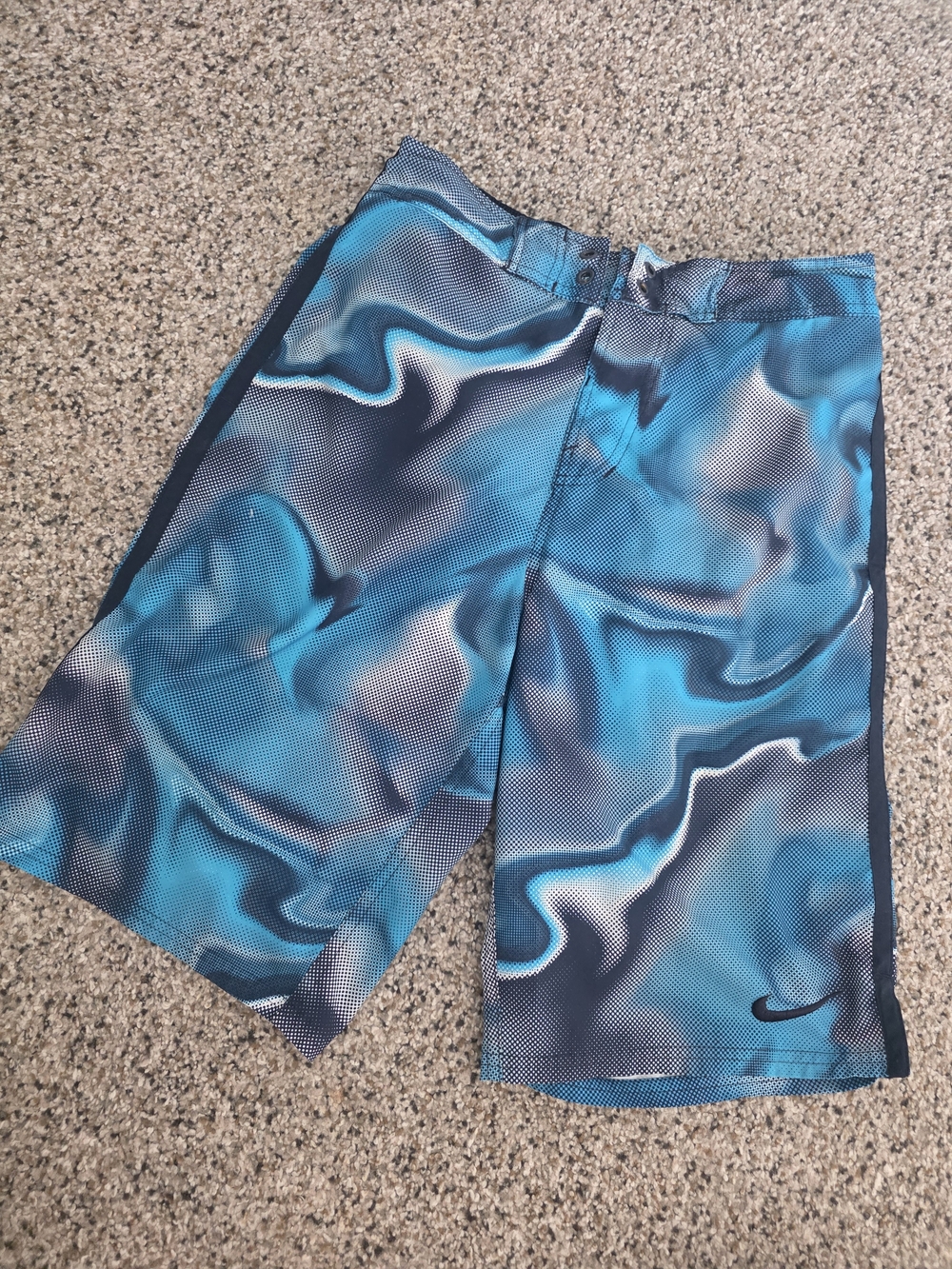 Nike Men’s Blue Marble Swim Shorts